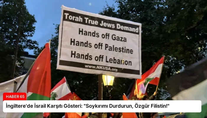 İngiltere’de İsrail Karşıtı Gösteri: “Soykırımı Durdurun, Özgür Filistin!”