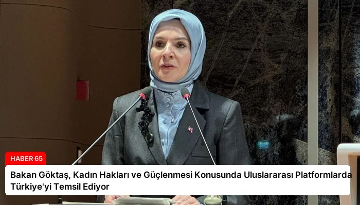 Bakan Göktaş, Kadın Hakları ve Güçlenmesi Konusunda Uluslararası Platformlarda Türkiye’yi Temsil Ediyor