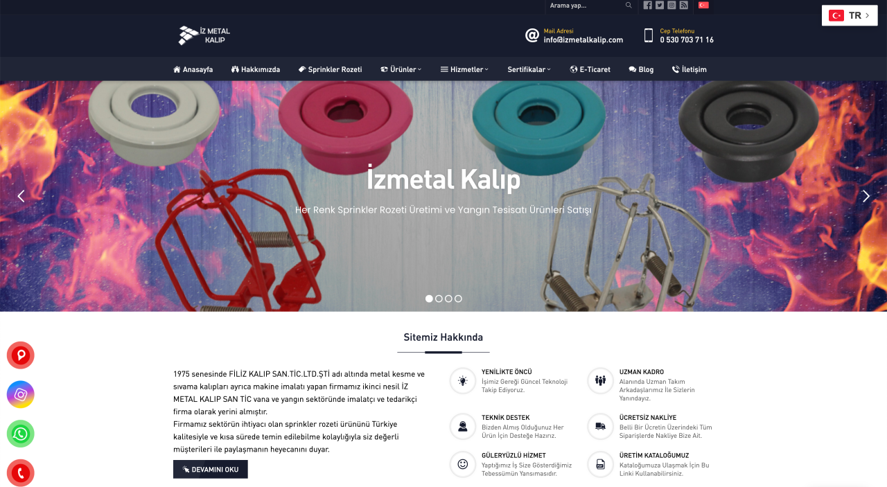 İz Metal Kalıp: Yangın Güvenliğinde Öncü Üretim ve Kalite