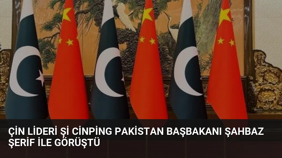 Çin Lideri Şi Cinping Pakistan Başbakanı Şahbaz Şerif ile Görüştü