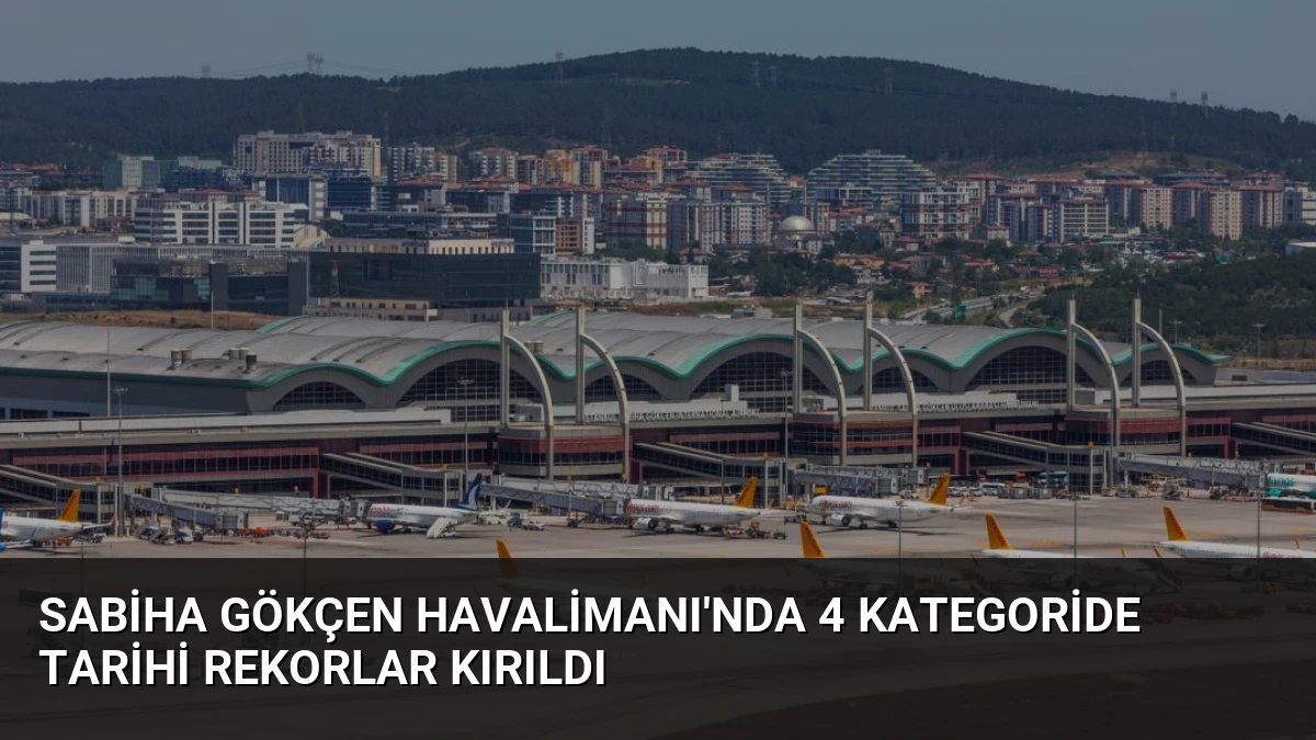 Sabiha Gökçen Havalimanı’nda 4 Kategoride Tarihi Rekorlar Kırıldı