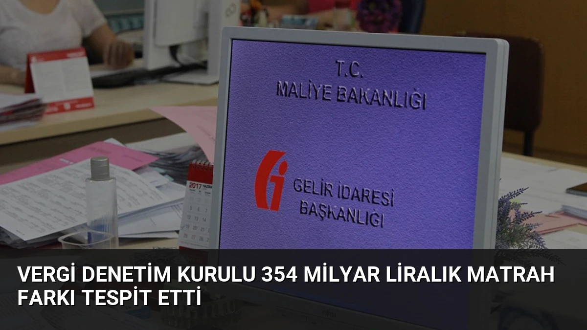 Vergi Denetim Kurulu 354 Milyar Liralık Matrah Farkı Tespit Etti