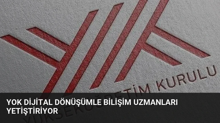 YOK Dijital Dönüşümle Bilişim Uzmanları Yetiştiriyor
