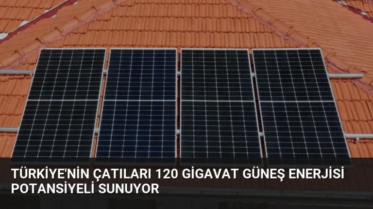 Türkiye’nin Çatıları 120 Gigavat Güneş Enerjisi Potansiyeli Sunuyor