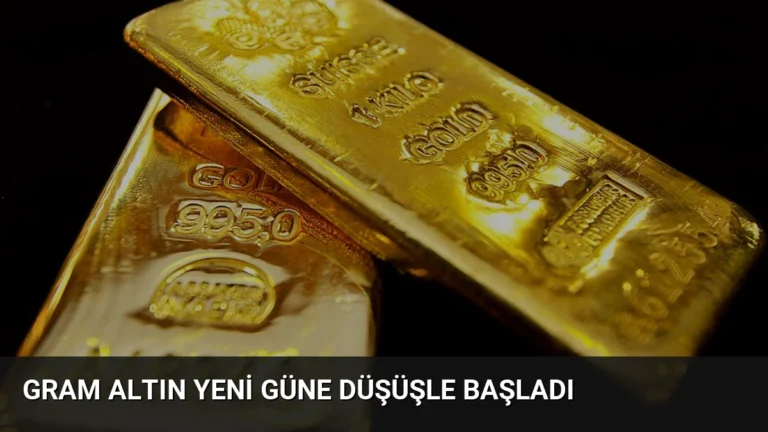 Gram Altın Yeni Güne Düşüşle Başladı