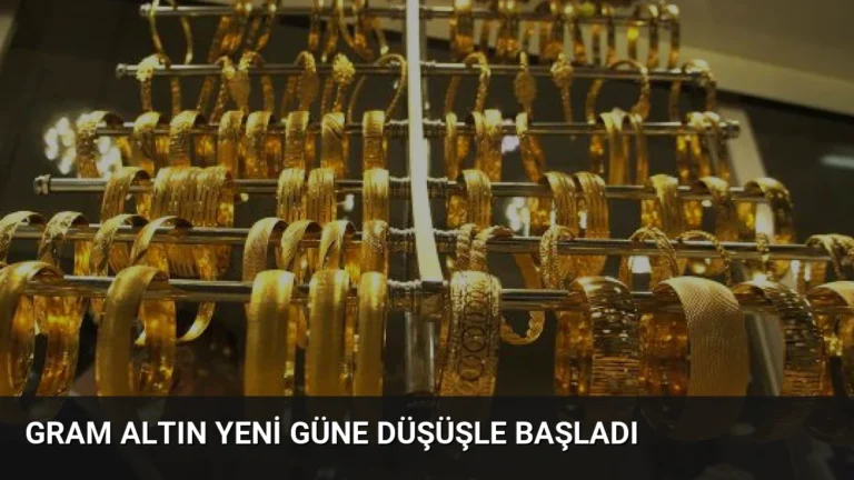 Gram Altın Yeni Güne Düşüşle Başladı