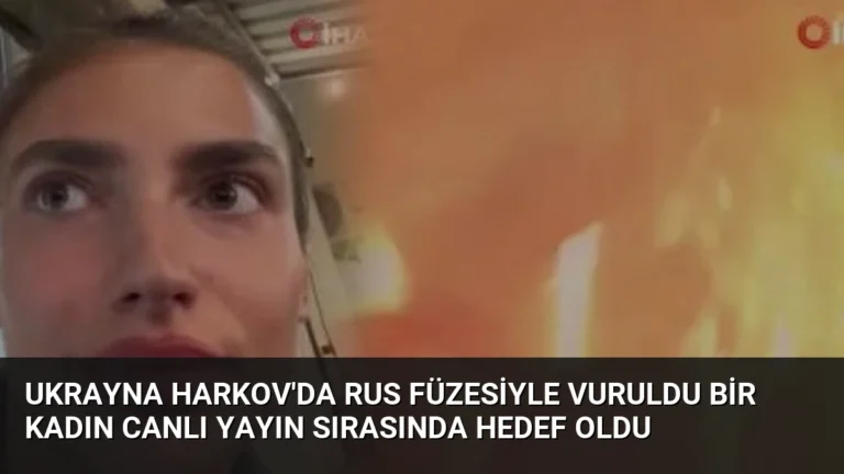 Ukrayna Harkov’da Rus Füzesiyle Vuruldu Bir Kadın Canlı Yayın Sırasında Hedef Oldu